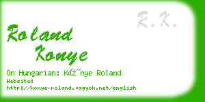 roland konye business card